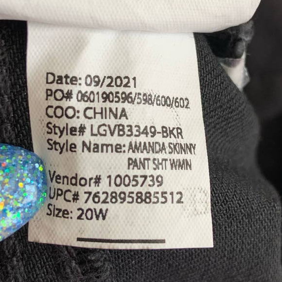 Gloria Vanderbilt Size 20W SHORT Amanda Skinny Jeans - Picture 9 of 10